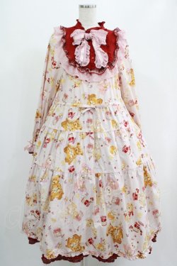 画像1: PINK HOUSE / PINK HOUSE×misako aoki/Animal Happy Jamプリントワンピース Free ピンク H-25-07-17-004-LO-OP-NS-ZH