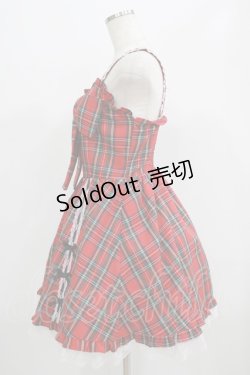 画像2: Jamie エーエヌケー / はしごリボンドーリージャンパースカート M レッド H-25-07-17-031-LO-OP-NS-ZH