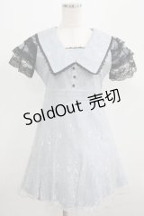 Bubbles / ラウンドフリル総レースワンピース Free サックス H-25-07-17-033-CA-OP-NS-ZH
