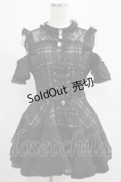 画像1: LIZ LISA / シアーチェックフレアセットアップ Free ブラック H-25-07-17-038-LO-OP-NS-ZH