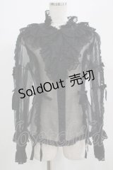 metamorphose / ラッセルレースオーガンジィブラウス Free ブラック H-25-07-17-042-ME-BL-NS-ZH