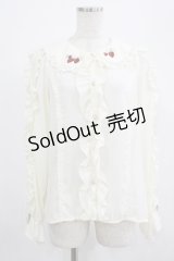 axes femme kawaii / ベリーフィールズブラウス M 生成り H-25-07-17-043-AX-BL-NS-ZH
