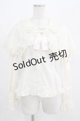 metamorphose / ケープ付き丸襟ブラウス サイズ1 生成り H-25-07-17-047-ME-BL-NS-ZH