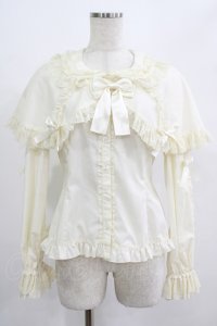metamorphose / ケープ付き丸襟ブラウス サイズ1 生成り H-25-07-17-047-ME-BL-NS-ZH