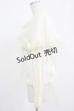 画像2: metamorphose / ケープ付き丸襟ブラウス サイズ1 生成り H-25-07-17-047-ME-BL-NS-ZH