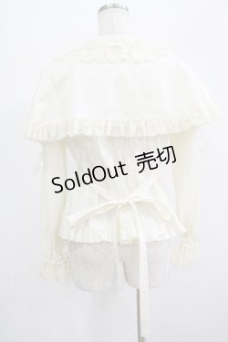 画像3: metamorphose / ケープ付き丸襟ブラウス サイズ1 生成り H-25-07-17-047-ME-BL-NS-ZH