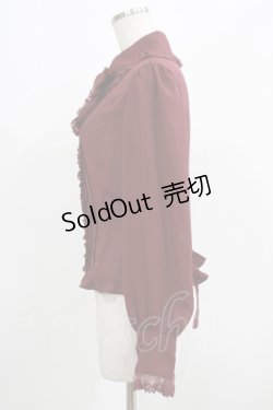 画像2: Innocent World / ドレスリボン丸衿ブラウス M ボルドー H-25-07-17-050-IW-BL-NS-ZH