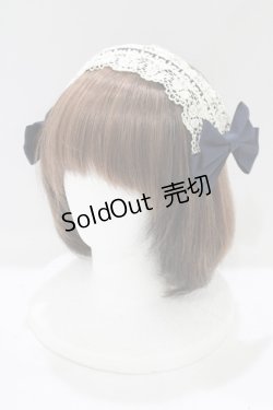 画像1: Mary Magdalene / セントクレアヘッドドレス  ネイビー H-25-07-17-070-CL-AC-NS-ZH