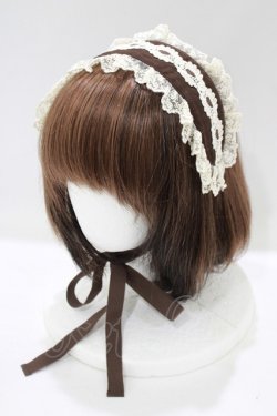 画像1: Innocent World / ローズクリップヘッドドレス  ショコラ H-25-07-17-073-IW-AC-NS-ZH