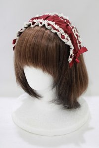 Pina sweetcollection / ギャザーフリルカチューシャ  ボルドー H-25-07-17-075-LO-AC-NS-ZH