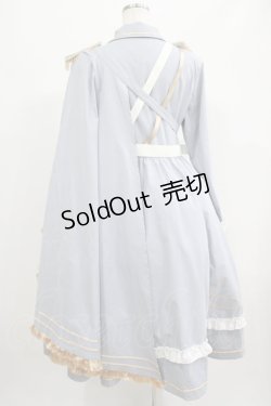 画像3: Ying Luo Fu（海外ロリータブランド） / ミリタリーワンピースセット XL サックス H-25-07-17-001-PU-OP-NS-ZH