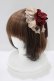画像1: Mary Magdalene / ロゼットヘッドドレス  ストロベリー H-25-07-17-082-CL-ZA-NS-ZH (1)