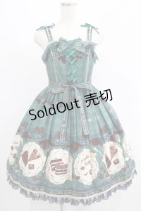 Angelic Pretty / Antique Chocolaterieパールジャンパースカート Free グリーン H-25-07-17-008-AP-OP-NS-ZH