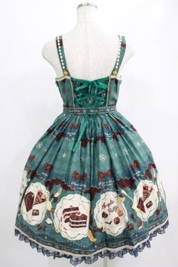 画像3: Angelic Pretty / Antique Chocolaterieパールジャンパースカート Free グリーン H-25-07-17-008-AP-OP-NS-ZH