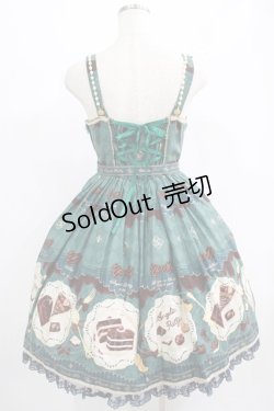画像3: Angelic Pretty / Antique Chocolaterieパールジャンパースカート Free グリーン H-25-07-17-008-AP-OP-NS-ZH
