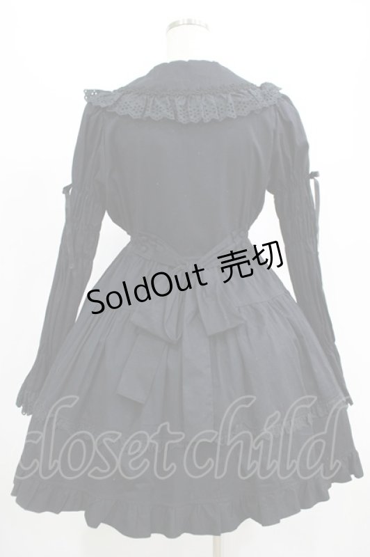 画像3: Cornet / シャーリングワンピース Free ブラック H-25-07-17-011-LO-OP-NS-ZH (3)