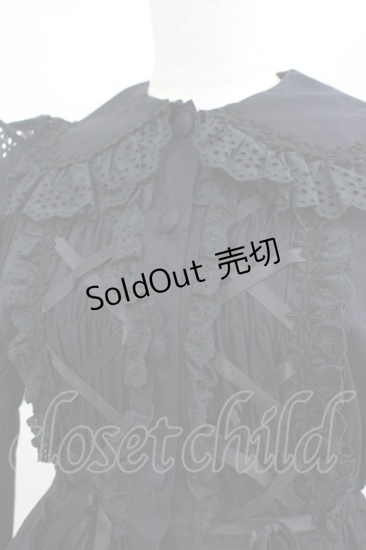 画像4: Cornet / シャーリングワンピース Free ブラック H-25-07-17-011-LO-OP-NS-ZH (4)