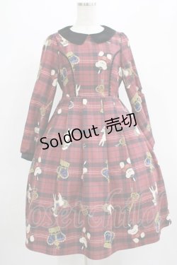 画像1: axes femme kawaii / ロンドントイズワンピース M ワイン H-25-07-17-012-AX-OP-NS-ZH