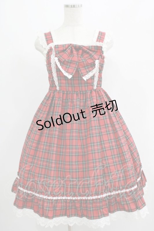 画像1: BABY,THE STARS SHINE BRIGHT / タータンチェックジャンパースカート Free エンジ H-25-07-17-013-BA-OP-NS-ZH (1)