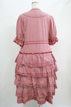 画像3: alcali / alcali × misako aoki/コットンギンガム前あきワンピース Free レッド H-25-07-17-002-LO-OP-NS-ZH