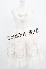 Lolitimes（海外ロリータブランド） / レースアップジャンパースカートセット M 生成り H-25-07-17-015-EL-OP-NS-ZH