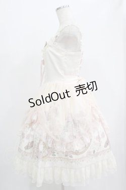 画像2: Lolitimes（海外ロリータブランド） / レースアップジャンパースカートセット M 生成り H-25-07-17-015-EL-OP-NS-ZH