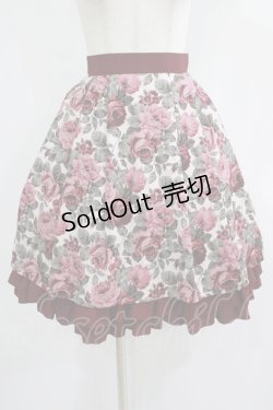 画像1: Innocent World / マロニカローズスカート M55cm丈 ボルドー H-25-07-17-021-IW-SK-NS-ZH