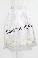 axes femme POETIQUE / シトロンフラワーリーススカート M ラベンダー H-25-07-17-022-AX-SK-NS-ZH