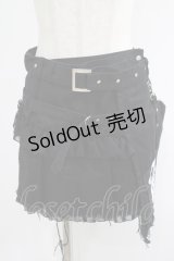 SEX POT ReVeNGe / フラップ付ラップスカート  黒 H-25-07-18-025-SP-SK-KB-ZH