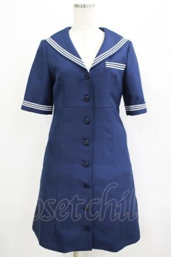 画像1: MILK / Pinup girlワンピース  ネイビー H-25-07-18-005-ML-OP-KB-ZH
