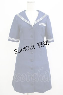 画像1: MILK / Pinup girlワンピース  ネイビー H-25-07-18-005-ML-OP-KB-ZH