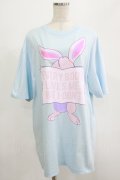 MILKBOY / HATE BUNNY　TEE L ブルー H-25-07-18-049-MB-TS-KB-ZH