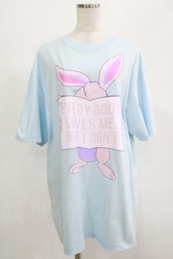 画像1: MILKBOY / HATE BUNNY　TEE L ブルー H-25-07-18-049-MB-TS-KB-ZH