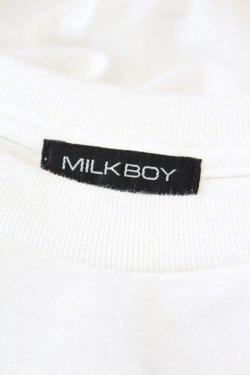 画像3: MILKBOY / UNIVERSITY TEE L ホワイト H-25-07-18-1038-MB-TO-KB-ZH