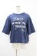 画像1: Jane Marple Dans Le Salon / Theme print side zip T-shirt  navy H-25-07-18-1043-JM-TO-KB-ZH (1)
