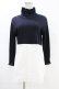 画像1: Jane Marple Dans Le Salon / Crumple collar pullover  ネイビー×ホワイト H-25-07-18-1045-JM-TO-KB-ZH (1)