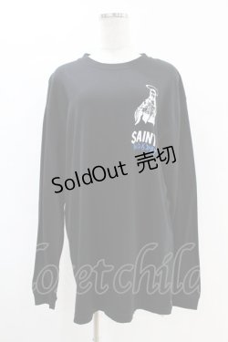画像1: MILKBOY / SAINT L.S. TEE  ブラック H-25-07-18-1047-MB-TO-KB-ZH