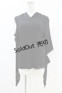 画像1: KILL STAR / Morwen Hooded Top L 黒 H-25-07-18-1051-SL-TO-KB-ZH