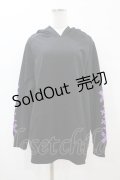 NieR Clothing / ツノフードプルパーカー  黒×紫 H-25-07-18-1052-PU-TO-KB-ZH