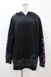 NieR Clothing / ツノフードプルパーカー  黒×紫 H-25-07-18-1052-PU-TO-KB-ZH