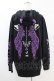 画像2: NieR Clothing / ツノフードプルパーカー  黒×紫 H-25-07-18-1052-PU-TO-KB-ZH (2)