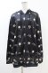 画像1: NieR Clothing / 総柄ZIPパーカー  黒 H-25-07-18-1053-PU-TO-KB-ZH (1)