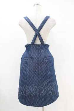 画像2: Candy Stripper / DENIM QUILT SKIRT M ブルー H-25-07-18-1012-PU-SK-KB-ZH