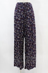 Jane Marple Dans Le Salon / Dance with roses dress pants  ボルドー H-25-07-18-1003-JM-PA-KB-ZH
