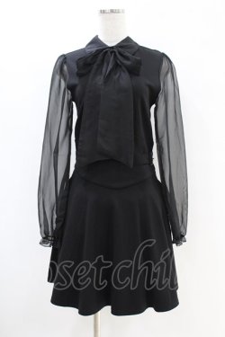 画像1: KILL STAR / SOMBER SHADOW DRESS S ブラック H-25-07-18-1018-SL-OP-KB-ZH