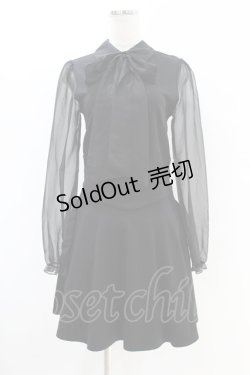 画像1: KILL STAR / SOMBER SHADOW DRESS S ブラック H-25-07-18-1018-SL-OP-KB-ZH