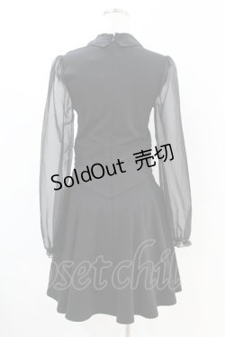 画像2: KILL STAR / SOMBER SHADOW DRESS S ブラック H-25-07-18-1018-SL-OP-KB-ZH