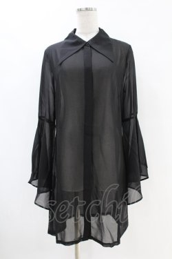 画像1: KILL STAR / ARLENE SHIRT DRESS M ブラック H-25-07-18-1020-SL-OP-KB-ZH