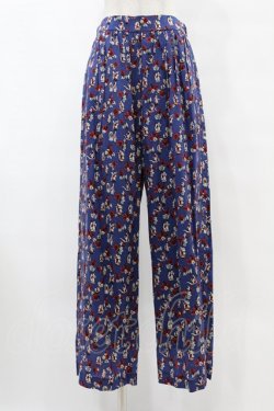 画像1: Jane Marple Dans Le Salon / Dance with roses dress pants  ネイビー H-25-07-18-1004-JM-PA-KB-ZH