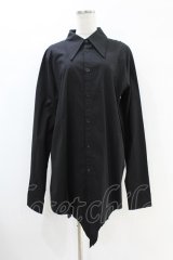 KILL STAR /OOD KIN LONGLINE SHIRT S 黒 H-25-07-18-1029-SL-BL-KB-ZH